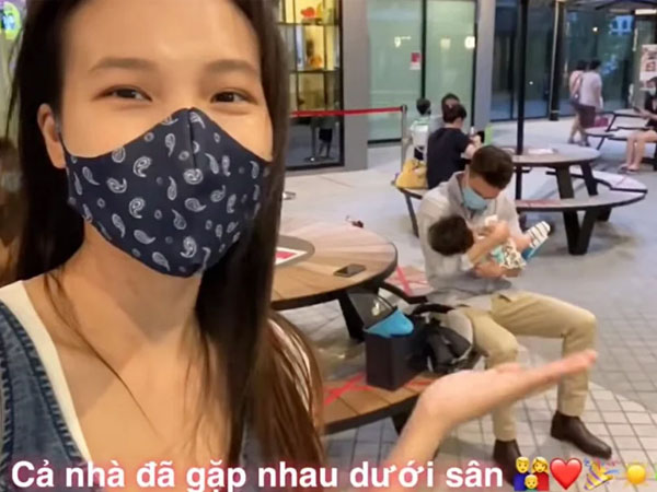 Hoàng Oanh gây xúc động với clip hành trình lặn lội sang Singapore để đoàn tụ với chồng Tây sau 6 tháng xa cách
