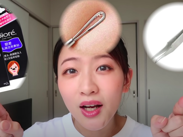 Beauty blogger người Nhật dạy cách trị mụn đầu đen ngay từ bước rửa mặt, nhấn mạnh việc nặn hay lột mụn sẽ khiến da lão hóa cực nhanh