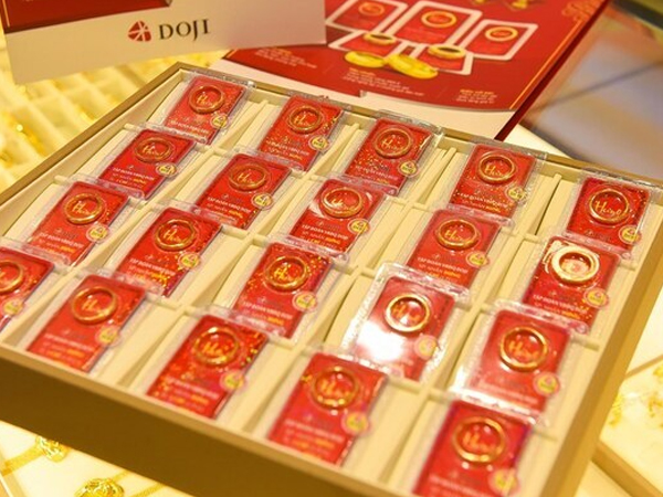Giá vàng trong nước tăng trở lại