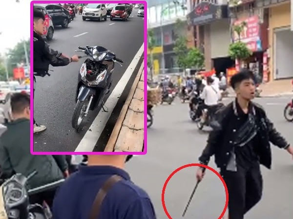 Lý lịch bất hảo của thiếu niên 17 tuổi dùng gậy đập phá xe máy của người bênh vực bà bầu sau va chạm giao thông
