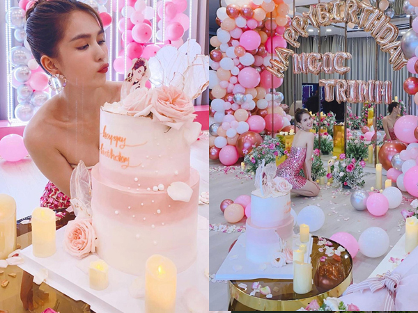 Ngọc Trinh trang hoàng biệt thự 50 tỷ mừng tuổi mới cực hoành tráng, phủ hồng từ nhà đến trang phục khoe body nóng bỏng