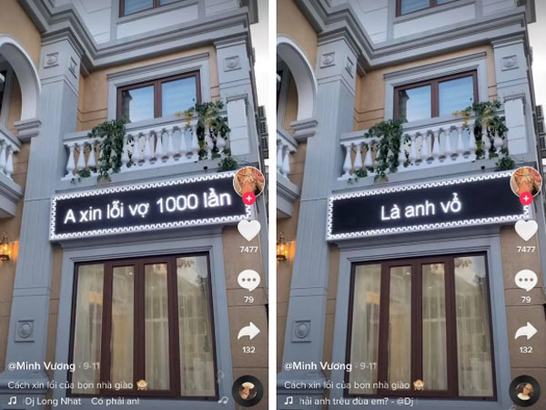 Dở khóc dở cười với màn nhận lỗi hoành tráng của anh chồng, nhìn backgroud dân tình 'chốt gọn': 'Giàu thế thì vổ cũng chẳng sao!'