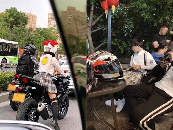 Chạy 100km theo đuôi cô gái xinh đẹp đi xe phân khối lớn, nhưng vừa thấy cô cởi mũ bảo hiểm thanh niên đã tan nát cõi lòng