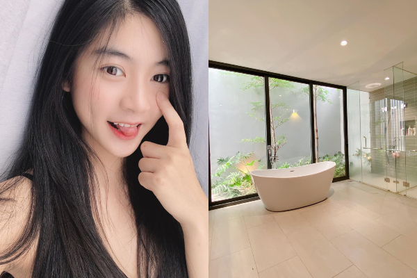 Gái xinh khoe nhà rộng 1000m2 ngay trung tâm Sài Gòn, nhìn phòng tắm là biết 'rất gì và này nọ'