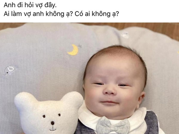 Khoe con trai bụ bẫm đáng yêu, bà xã Duy Mạnh tranh thủ 'kén' con dâu luôn: Hội chị em còn không mau 'góp gạo'!