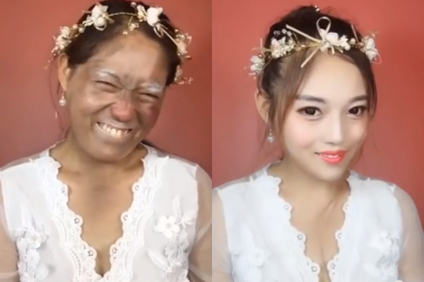 Bộ ảnh trước và sau khi make-up khiến dân mạng sửng sốt, nhân sinh quan càng mông lung