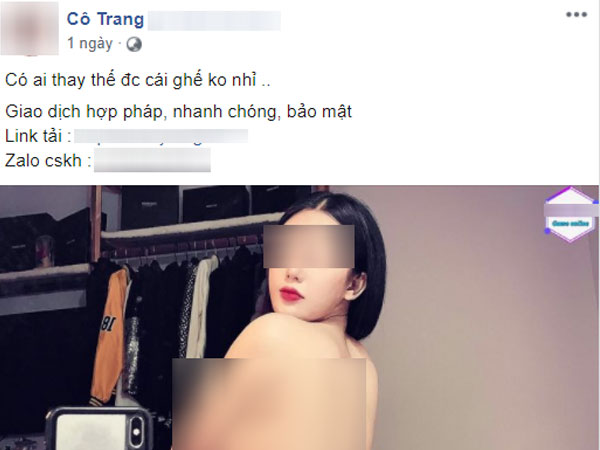 Không chỉ tổ chức 'lớp học khiêu dâm' để khoe thân kiếm tiền, 'cô Trang siêu 3 vòng' còn có nghề tay trái là quảng cáo game cờ bạc