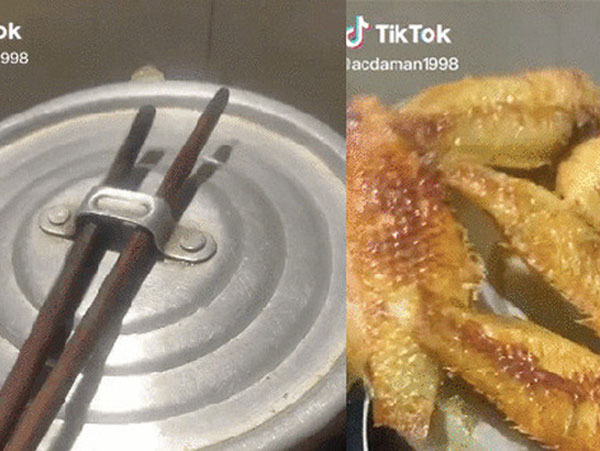 Khoe kĩ thuật rán cá như ảo thuật, cô gái trẻ khiến các đầu bếp chuyên nghiệp cũng phải...'cạn lời'