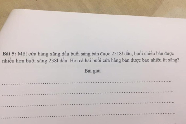Bài toán tiểu học khiến học sinh giỏi chào thua, mọi người đều cảm thấy vô lý