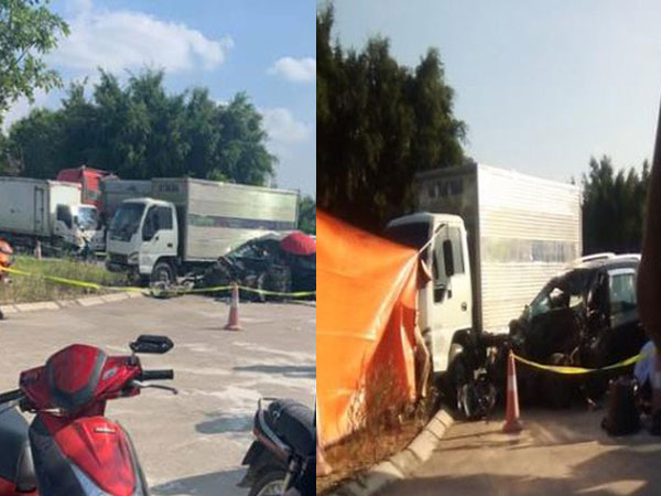Đâm trực diện vào xe tải ngược chiều, nữ tài xế và con gái tử vong, chồng và 2 người con khác bị thương nặng