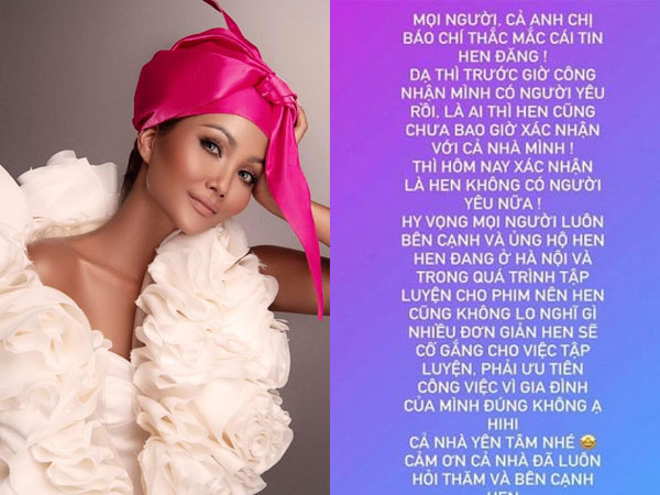 H'Hen Niê thẳng thắn khi nhắc về chuyện chia tay, công bố hiện tại lại trở về trạng thái ế