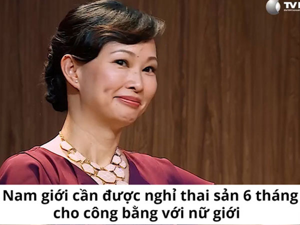 Shark Linh đề xuất cho nam giới nghỉ thai sản 6 tháng để công bằng với phụ nữ