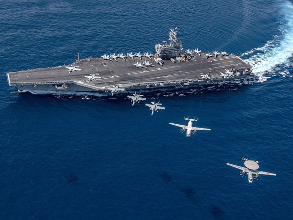 Nhóm tác chiến tàu sân bay Mỹ USS Ronald Reagan trở lại biển Đông