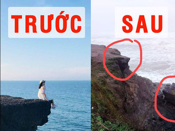 Bão đánh sập địa điểm du lịch nổi tiếng ở Quảng Trị, vị trí check in 'huyền thoại' cũng không còn nữa
