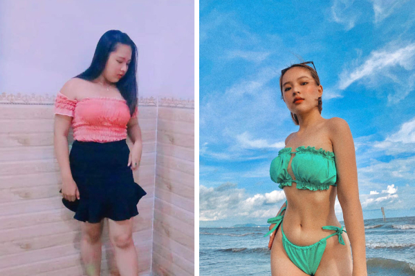 Nữ sinh 18 tuổi giảm liền tù tì 23kg, đáp trả quá khứ buồn bằng nhan sắc thăng hạng