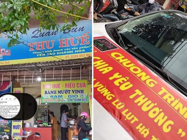 Xử phạt quán bún ở Hà Tĩnh vì 'chặt chém' đoàn công tác từ thiện