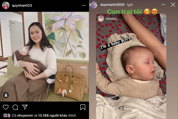Quỳnh Anh diện đồ 'tone sur tone' với con trai, khoe nhan sắc tươi tắn và tự so sánh như "hai chị em"