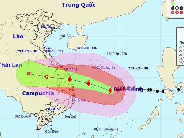 Thủ tướng thành lập Ban chỉ đạo tiền phương tại Đà Nẵng ứng phó bão số 9