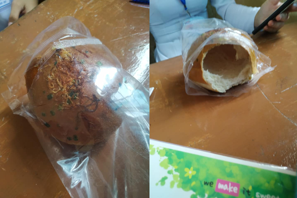 Mua ổ bánh mì, chỉ mới cắn một cái thì nữ sinh đã phải nhận cái kết 'đắng lòng'
