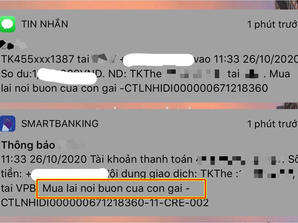 Biết con gái thất tình, mẹ chuyển thẳng tiền triệu qua số tài khoản để yêu cầu: 'Mua lại nỗi buồn của con gái' khiến dân tình ngưỡng mộ