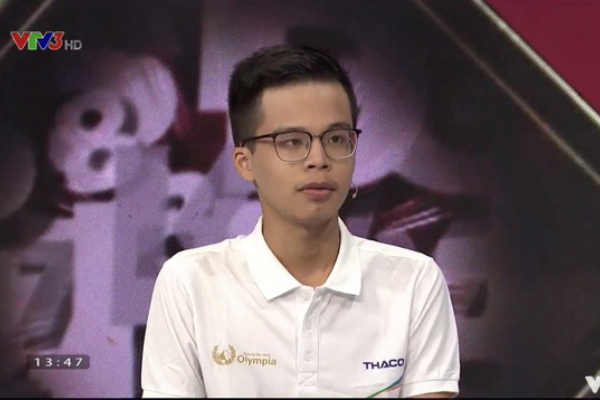 Mang 'ước mơ trở thành trai đẹp' đi thi Olympia, nam sinh xác lập 2 kỷ lục ngay trên sóng truyền hình