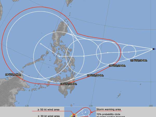 Áp thấp nhiệt đới mới sắp mạnh lên thành bão gần Philippines