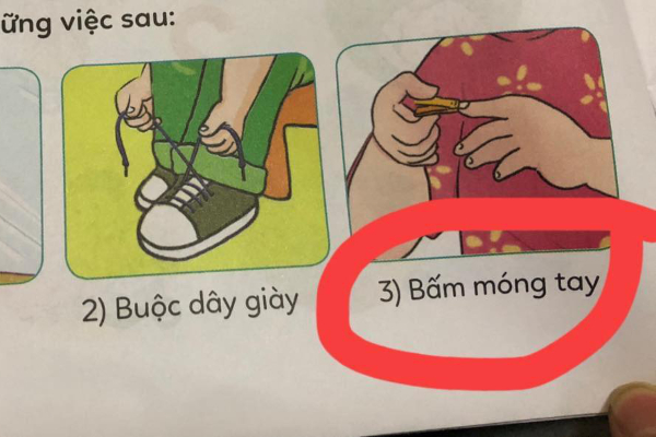 Cho rằng bài tập để con tự cắt móng tay quá nguy hiểm, người mẹ nhận về vô vàn ý kiến trái chiều