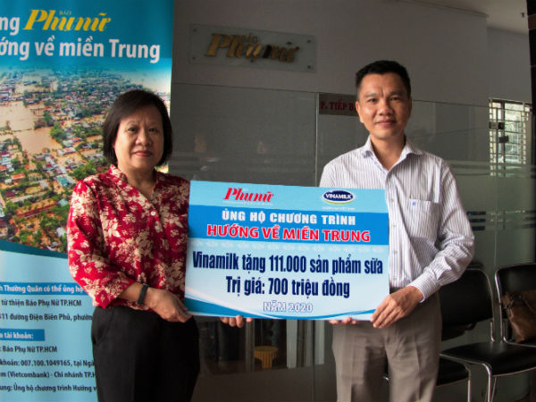 Người lao động Vinamilk góp ngày lương, hỗ trợ miền Trung mùa bão lũ gần 4 tỷ đồng