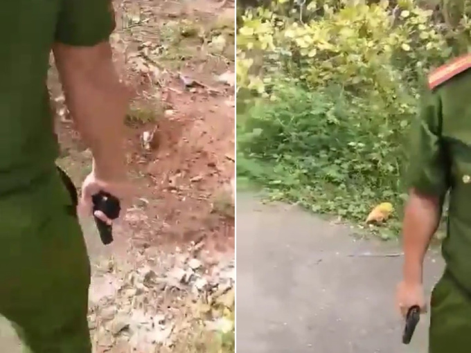 Sự thật về clip Trưởng Công an xã rút súng dọa bắn người dân