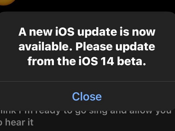 Người dùng khó chịu vì iOS 14 beta tiếp tục xuất hiện lỗi thông báo cập nhật giả