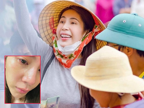 Giữa nhiều tranh cãi về việc làm từ thiện, Thủy Tiên bất ngờ đăng ảnh khuôn mặt đầm đìa nước mắt cùng chia sẻ: 'Tự nhiên buồn và nhớ nhà quá'