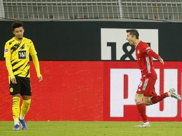 Lewandowski lập cú đúp lỗi, Bayern hạ Dortmund kịch tính