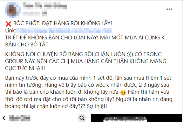 Bị 'bom hàng', chủ shop tức tối bóc phốt, dân mạng chỉ ra điểm chí mạng
