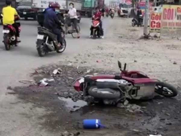 Nữ công nhân bị xe bồn cán tử vong thương tâm trên đường đi làm