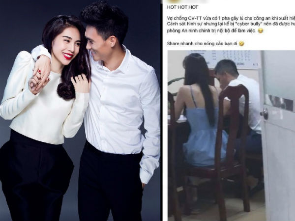 Phía Thuỷ Tiên và Công Vinh nói rõ thực hư hình ảnh nghi vấn vợ chồng đến làm việc với công an sau drama antifan