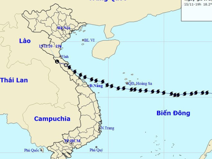 Bản tin cuối cùng về cơn bão số 13