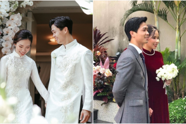 So ảnh Viên Minh - vợ Công Phượng trong đám hỏi và lễ rước dâu: Thay đổi màu áo nhưng thần thái vẫn miễn chê