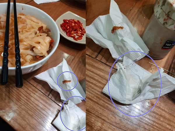 Nghe 'tiếng lành' đồn xa mò sang tận Lạc Trung ăn phở sốt vang, nữ sinh hoảng hồn khi nhặt được cả búi lông lạ trong bát