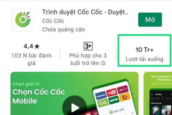 Đâu là điểm 'khác biệt' giúp Cốc Cốc Mobile đạt mốc 10 triệu lượt tải về trên CH Play?