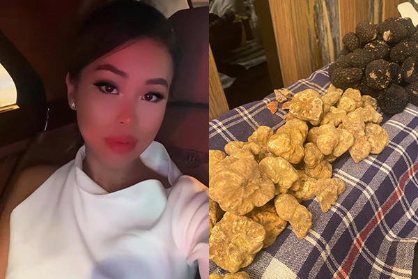 Rich kid Tiên Nguyễn khiến dân mạng trầm trồ khi khoe ảnh bữa ăn chỉ 1 cây nấm nhỏ mà giá trên trời