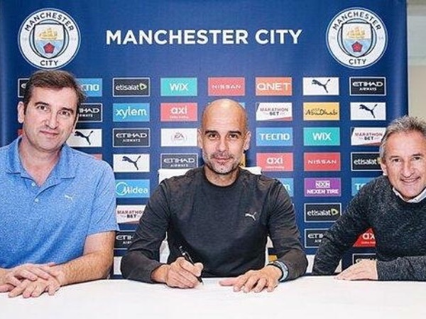 Guardiola gia hạn với Man City
