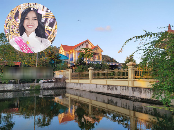 Cơ ngơi siêu rộng và hoành tráng của gia đình Tân Hoa hậu Việt Nam 2020 Đỗ Thị Hà tại quê nhà