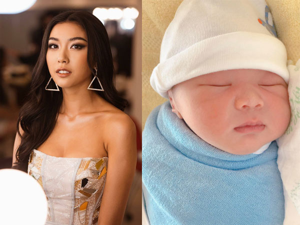 Á hậu Thuý Vân lần đầu công khai cận mặt quý tử đồng thời hé lộ luôn tên thật của bé