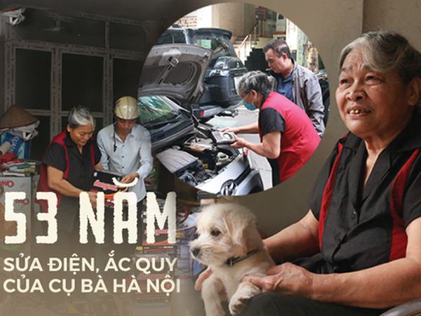 Cụ bà 72 tuổi đam mê sửa điện, thay ắc quy, vừa là chủ vừa là thợ duy nhất trong cửa hàng ngay giữa lòng Hà Nội