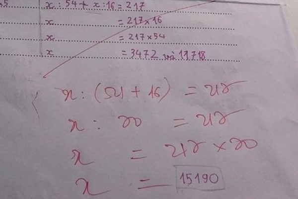 Bài toán Tiểu học khiến học sinh bối rối, người lớn sửa càng thêm sai hóa ra lại có cách giải vô cùng đơn giản