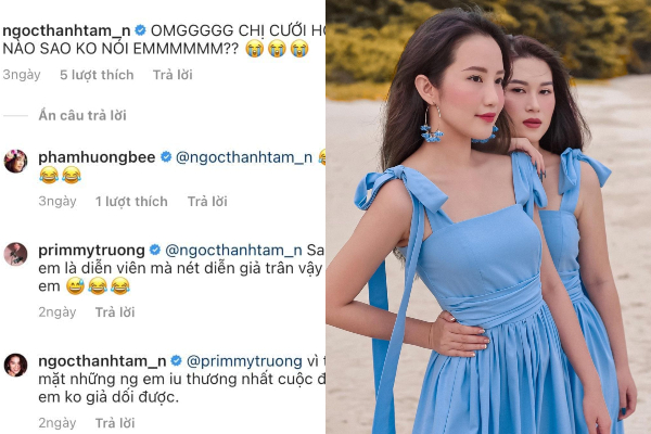Ngọc Thanh Tâm có pha xử lý cồng kềnh về đám hỏi nên Primmy Trương comment luôn: Diễn viên mà nét diễn giả trân vậy em!