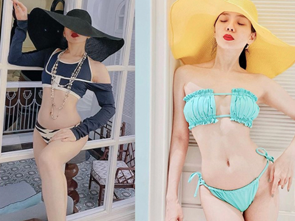 Lệ Quyên khoe loạt ảnh gợi cảm được con trai chụp
