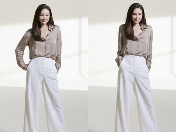 Choi Ji Woo lộ vóc dáng thật sau hơn 6 tháng sinh con qua hình chưa chỉnh sửa, liệu U50 có còn hoàn hảo?