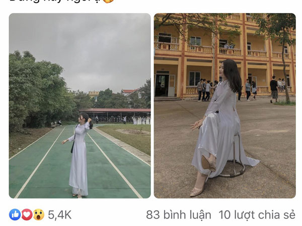 Ngồi giữa sân trường bị chụp lén, nữ sinh Hưng Yên bỗng nổi tiếng vì góc nghiêng cực phẩm