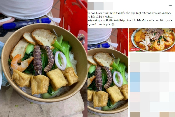 Đặt bún hải sản nhiều topping trên mạng, cô gái nhận về phần ăn khiến ai nhìn cũng thấy tức giùm